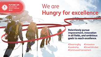 Young girl receiving a vaccination from a healthcare worker at Grand River Aseptic Manufacturing